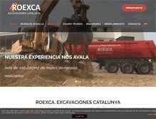 Tablet Screenshot of excavacionescatalunya.com